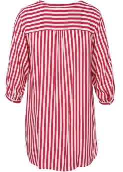3/4-Arm Bluse mit streckenden Längsstreifen