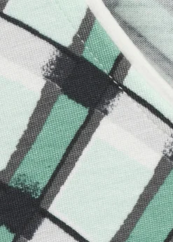 3/4-Arm Jersey Shirt Karomuster