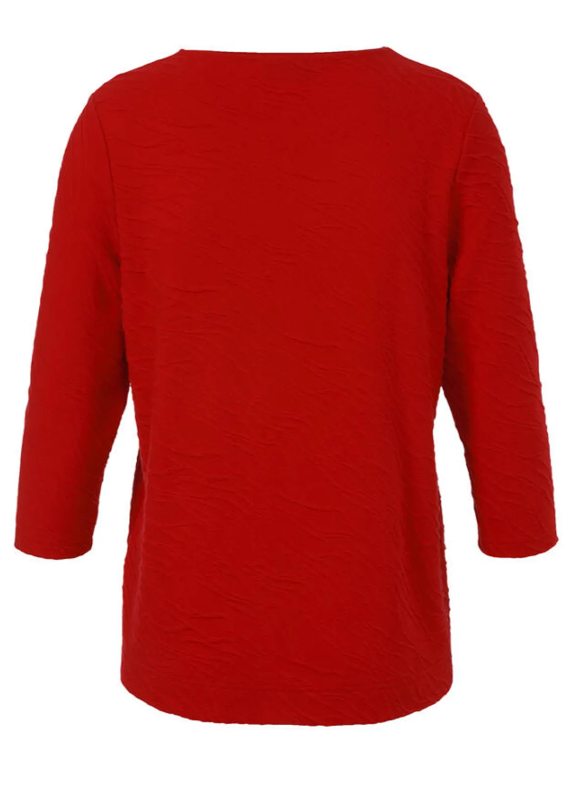 3/4-Arm Shirt mit Strukturmuster