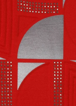 3/4-Arm Sweatshirt mit Front-Motiv