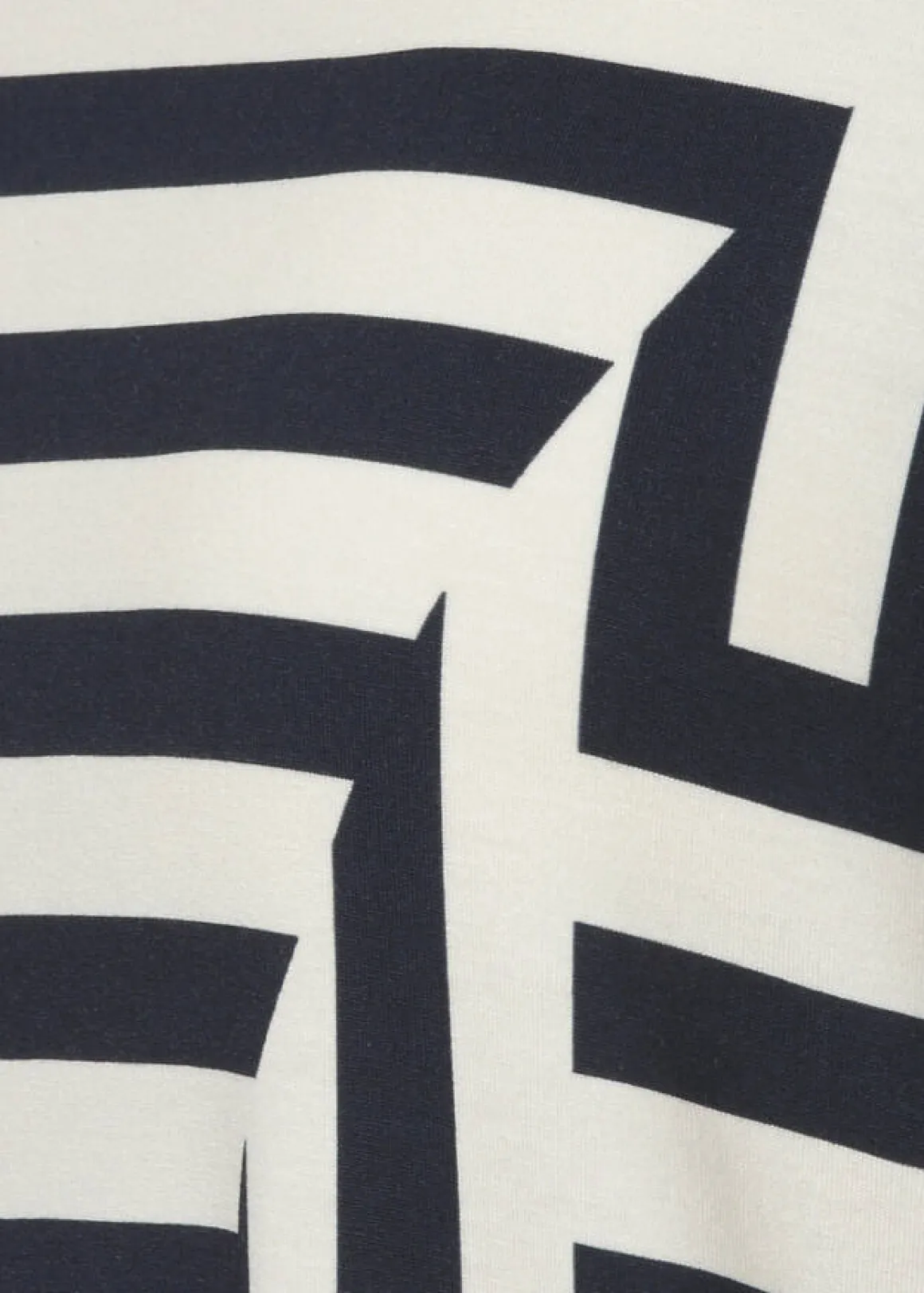 3/4-Arm Viskose-Jersey Shirt mit Streifenmuster