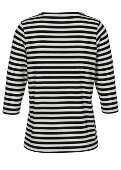 3/4-Arm-Shirt mit Streifen