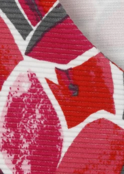 3/4-Arm-Sweatshirt mit floralem Print