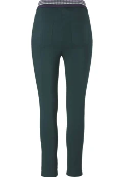 Bequeme Schlupfhose mit farblich abgesetztem Bund