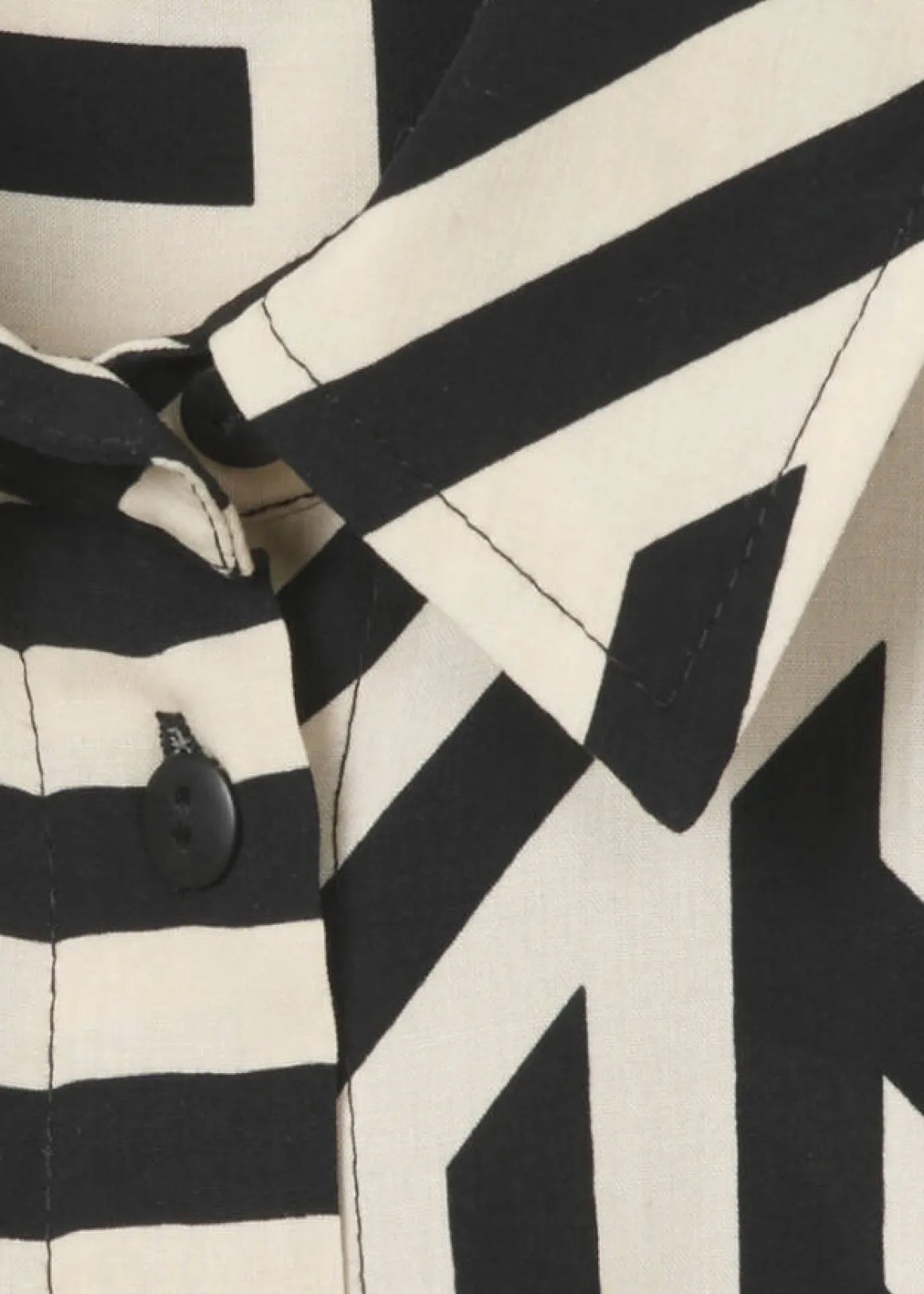 Bicolor Print Longbluse aus Viskose