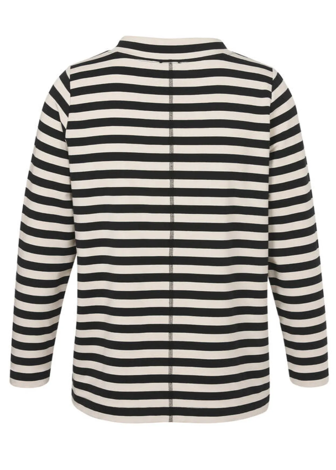 Bicolor Stehkragen-Sweatshirt