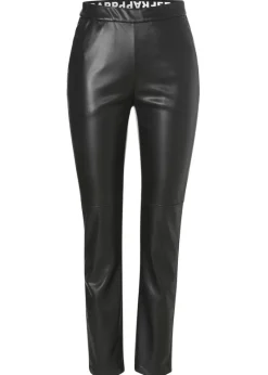 Coole Schlupfhose aus veganem Leder