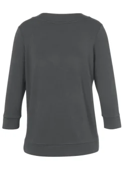 Dezentes Sweatshirt mit Glitzersteinen