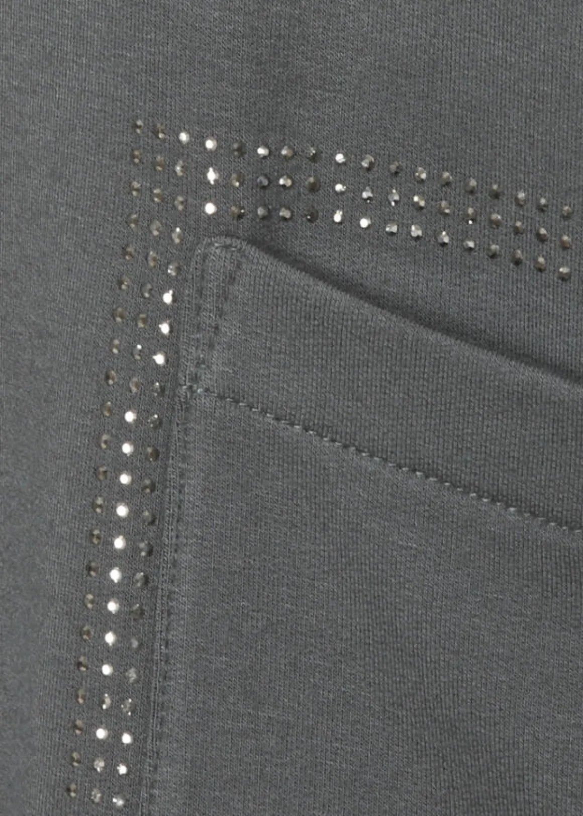 Dezentes Sweatshirt mit Glitzersteinen