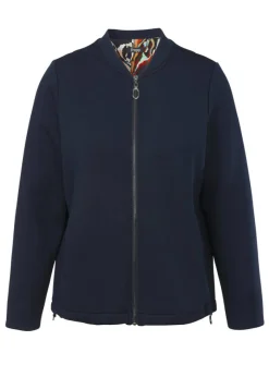 Dunkelblaue Jacke mit Zipper
