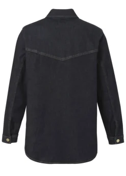 Edel Trendy Jeansjacke im Raw Blue Denim Look