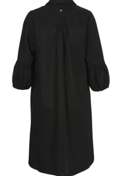 Edel-lässiges Leinen-Kleid mit 3/4-Ärmeln
