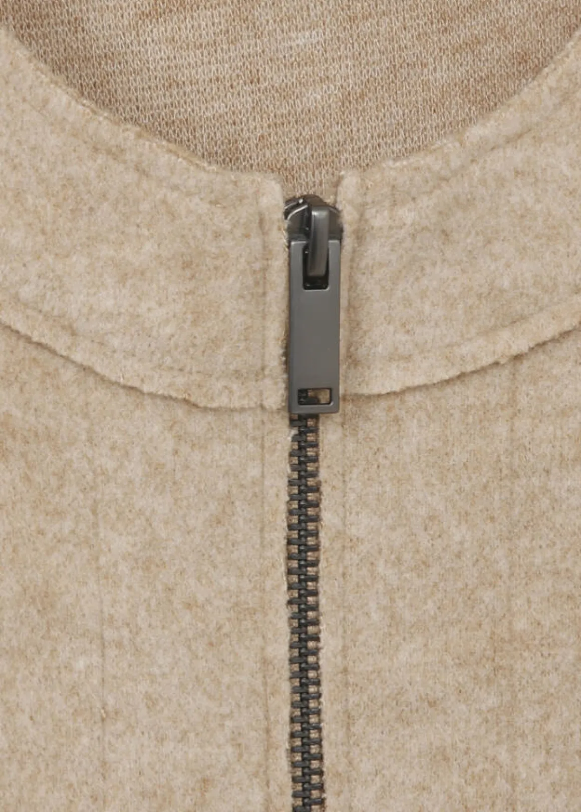 Edle Jacke Uni mit Zipper