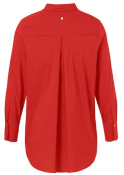 Edle Kombibluse einfarbig