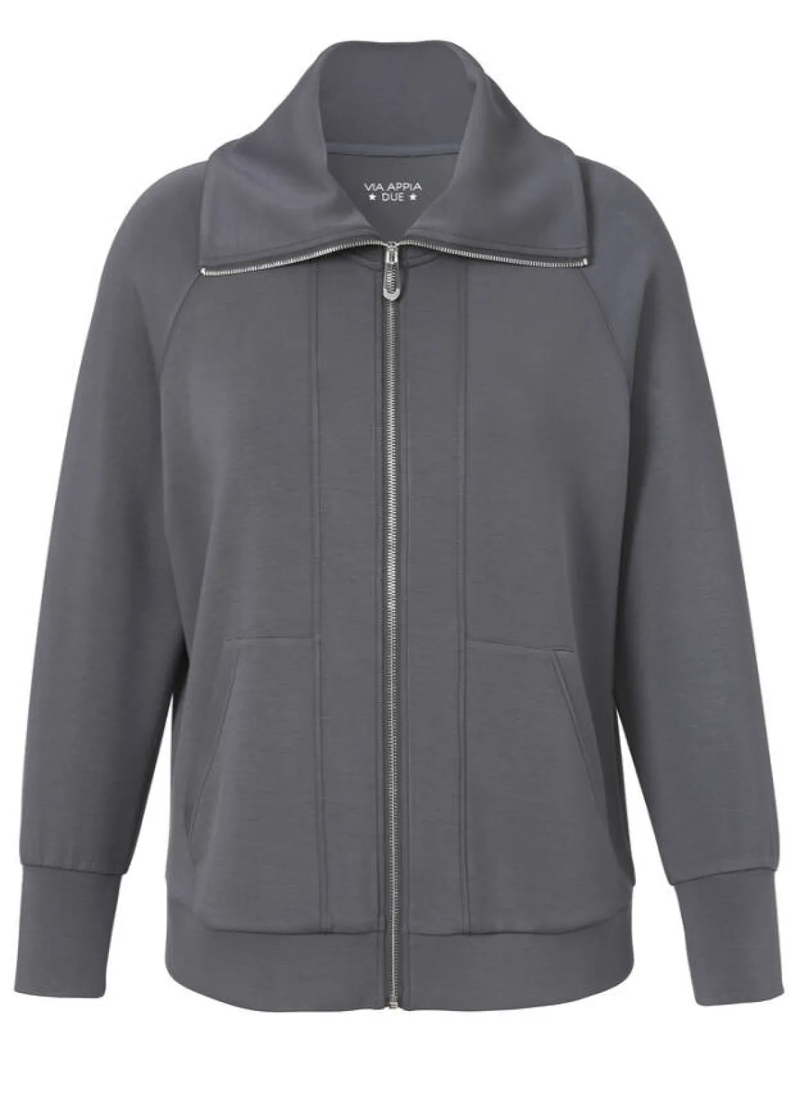 Edle Sweatjacke mit Zipper