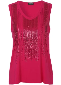 Edles Tank-Top mit tonigen Pailletten