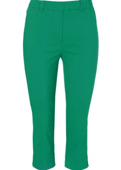 Elastische 3/4-Hose mit schmalem Bein