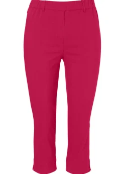 Elastische 3/4-Hose mit schmalem Bein
