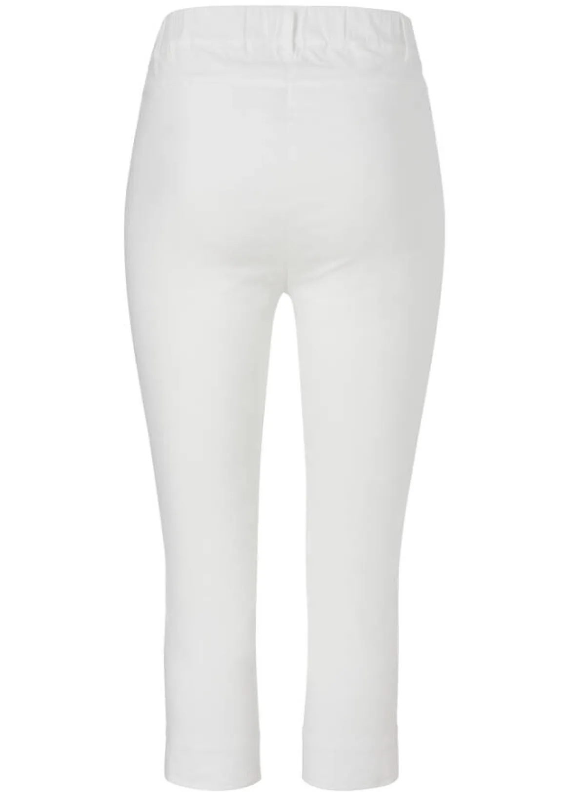 Elastische 3/4-Hose mit schmalem Bein