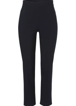 Elegante 7/8-Hose in unifarbenem Stoff