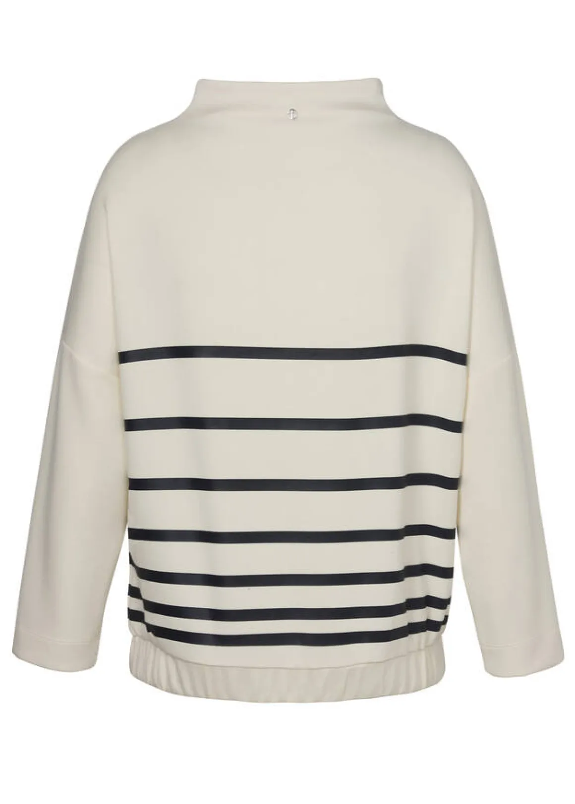 Exklusives Sweatshirt mit Streifenmuster und Tasche