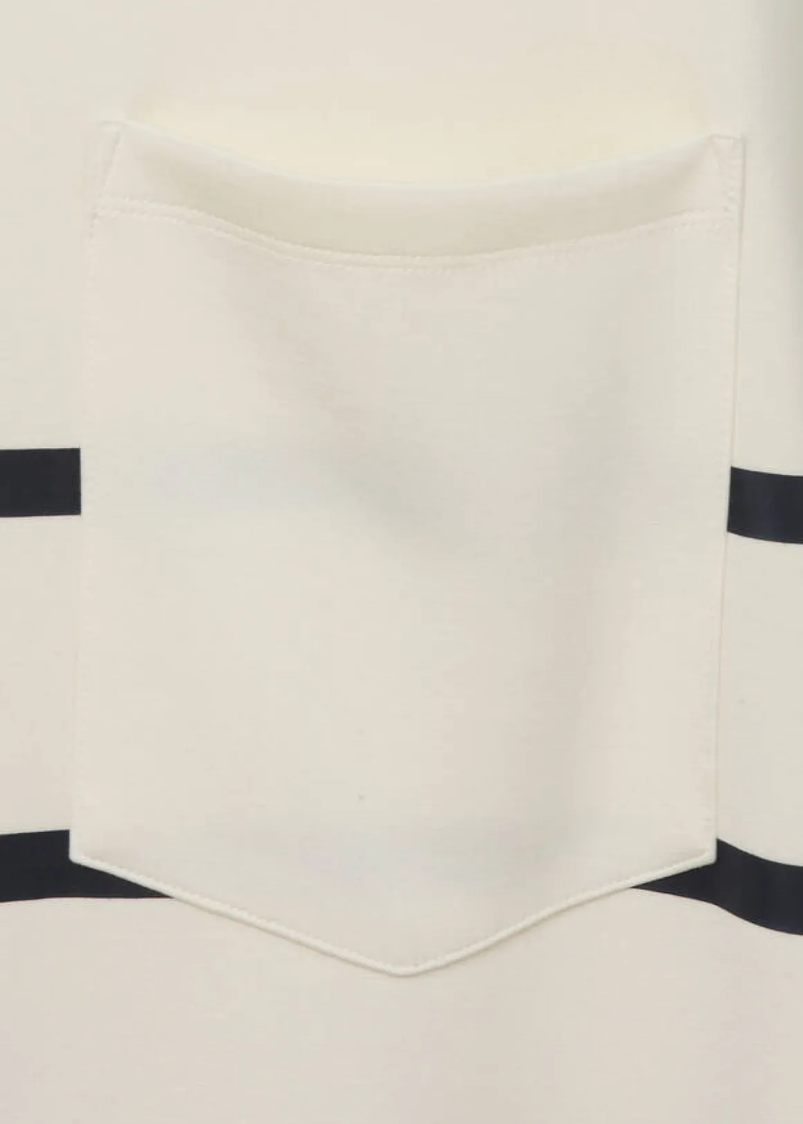 Exklusives Sweatshirt mit Streifenmuster und Tasche