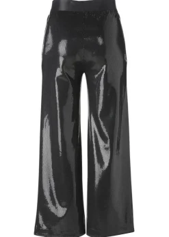 Extravagante Schlupf-Hose mit weitem Bein