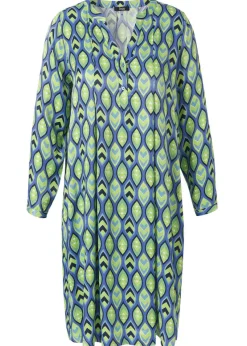 Farbenfrohes Viskose Kleid mit Allover Print