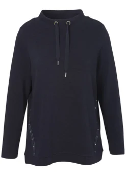 Fein geripptes Sweatshirt