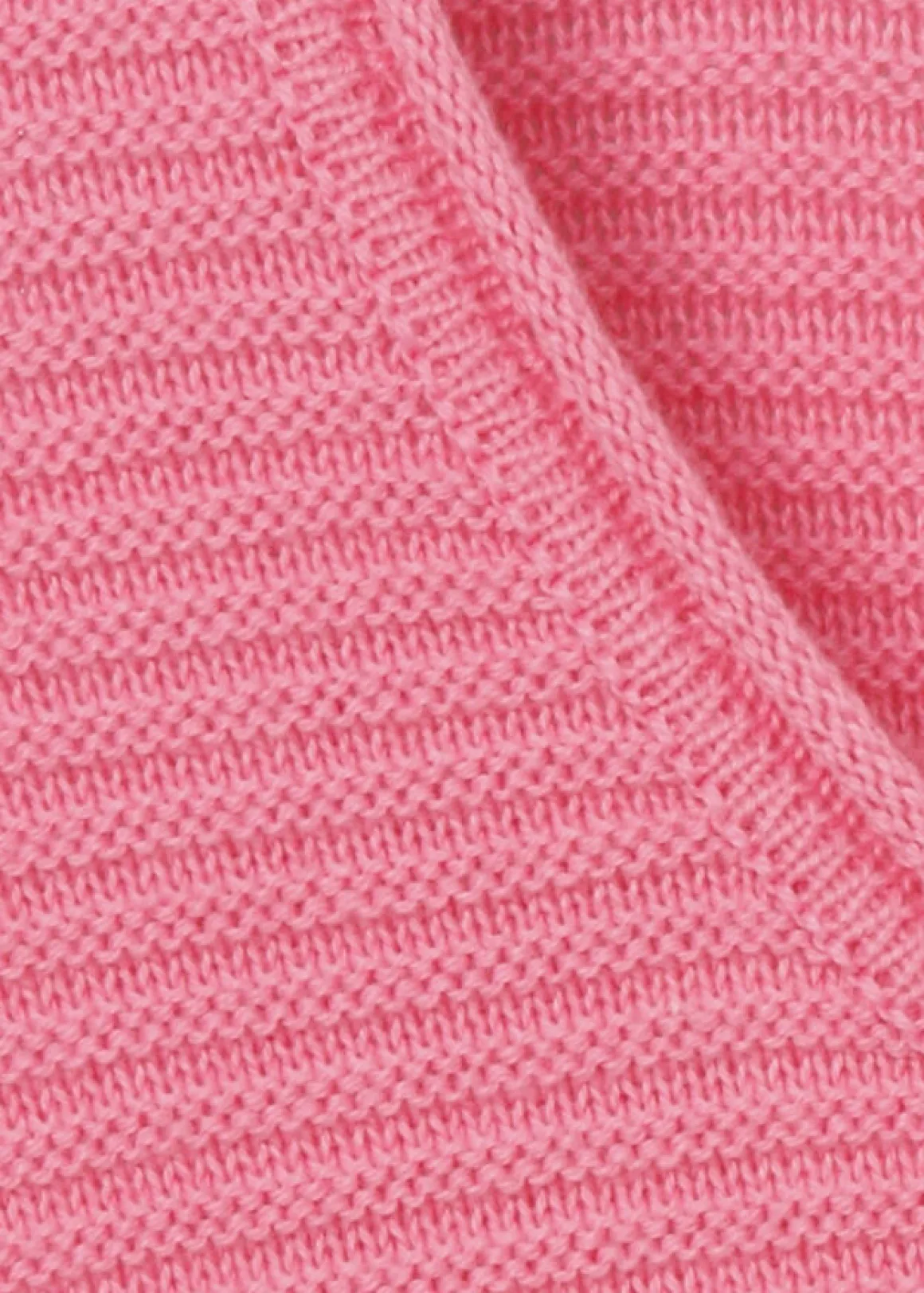 Feingerippter Pullover in Pink