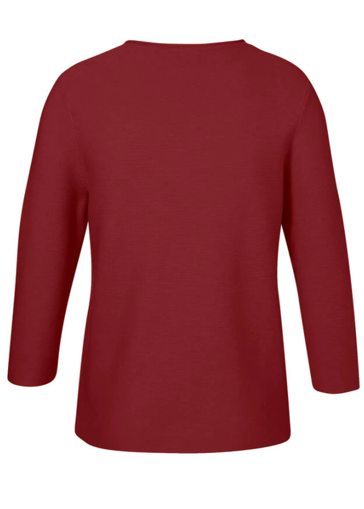 Feinstrick 3/4-Arm Pullover aus softer Baumwolle