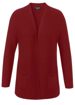 Feinstrickjacke aus softer Baumwolle offen