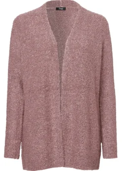 Feminine Strickjacke in unifarbenem Stil