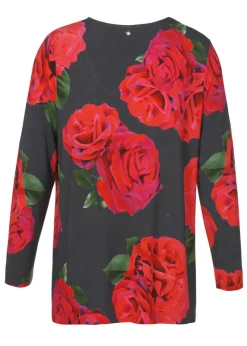 Feminines Langarmshirt mit Allovermuster