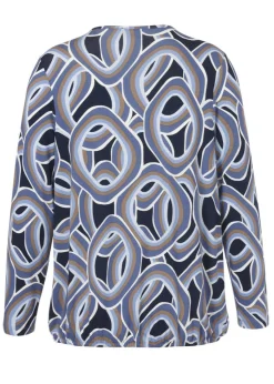 Feminines Langarm-Shirt mit Gummizugbund