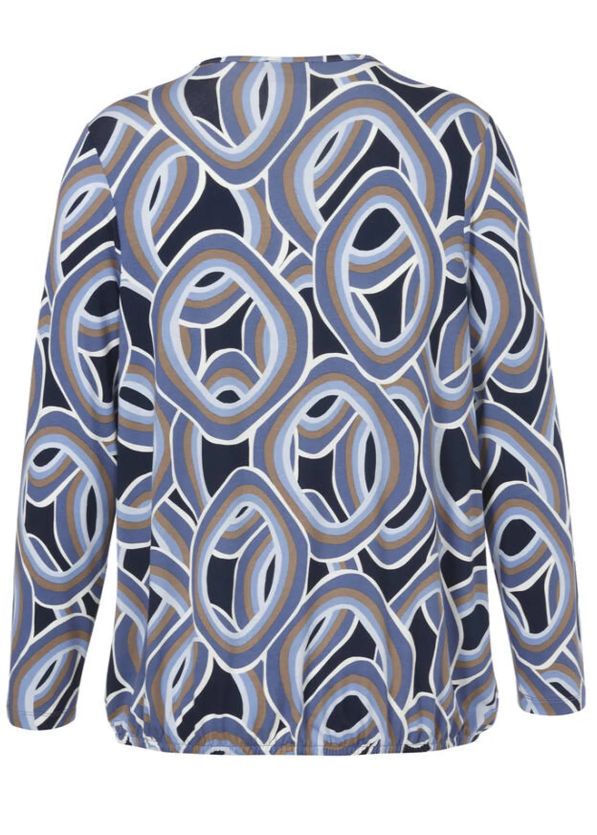 Feminines Langarm-Shirt mit Gummizugbund