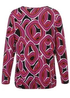 Feminines Langarm-Shirt mit Gummizugbund