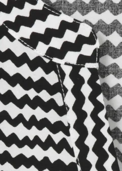 Feminines Volantkleid mit Wellenmuster