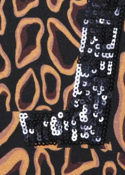 Fesches T-Shirt mit Pailletten