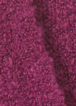 Flauschige Bouclé-Strickjacke