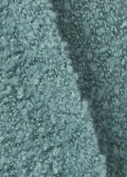 Flauschige Bouclé-Strickjacke