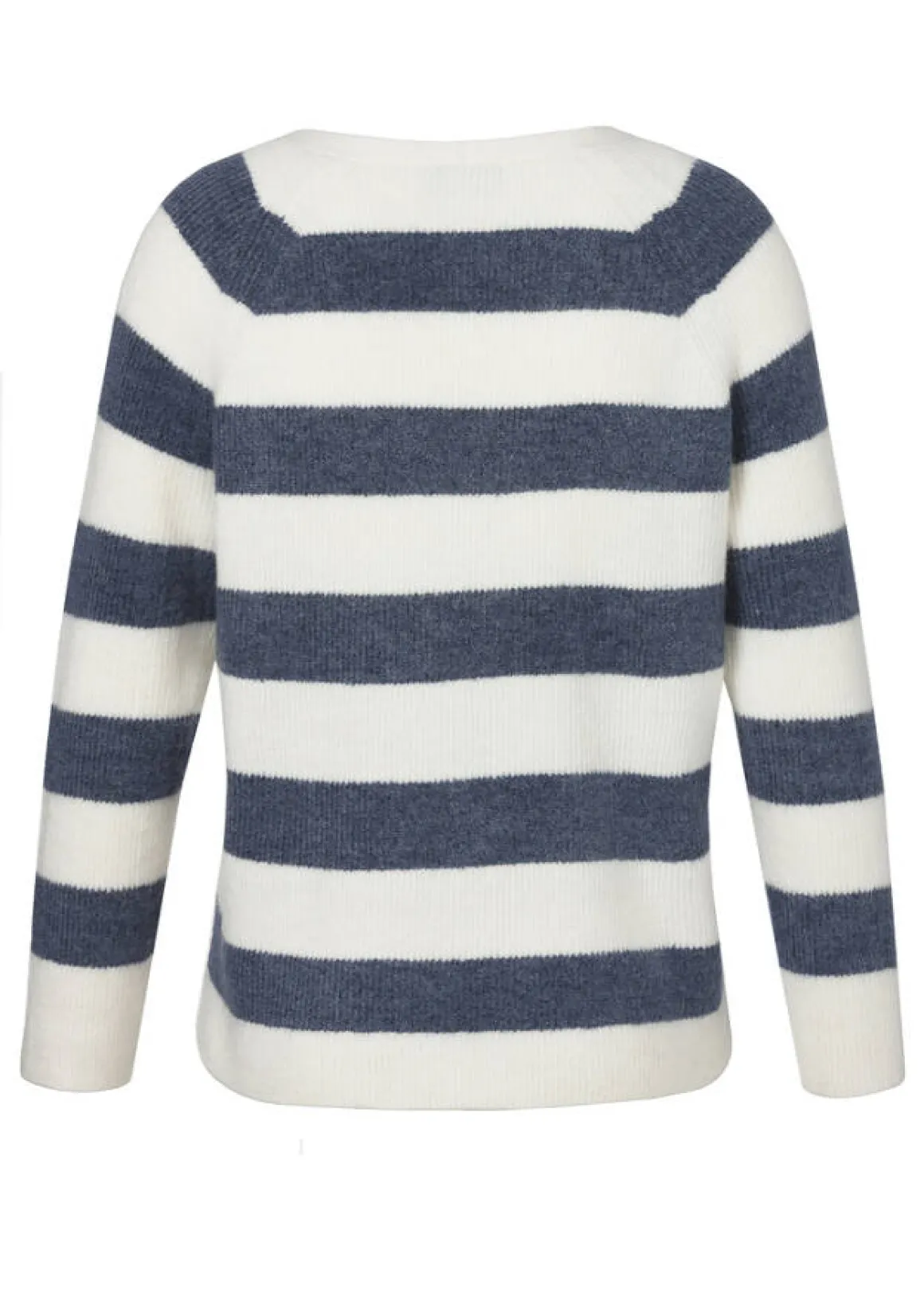 Flauschige Feinstrickjacke Ringel