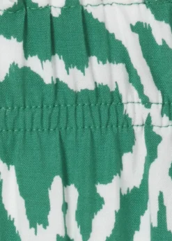 Fließende Viskose-Hose mit Modern Ethno Print