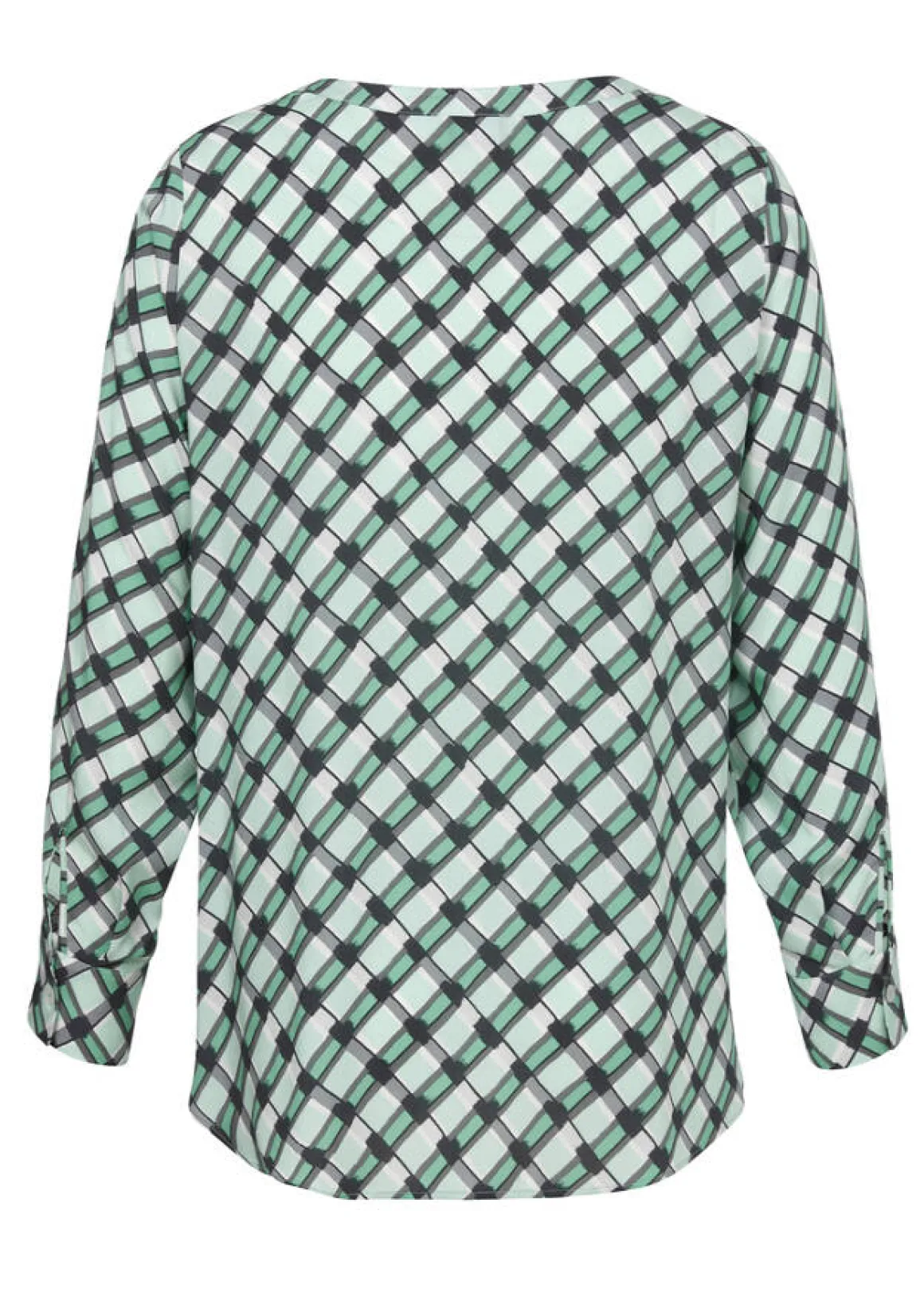 Fließende Viskose-Schlupfbluse in edler Farbharmonie