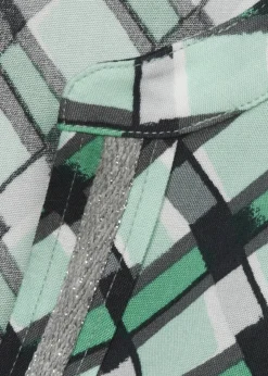 Fließende Viskose-Schlupfbluse in edler Farbharmonie