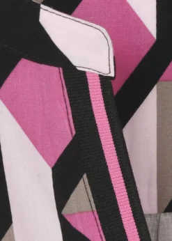 Fließende Viskose-Tunika mit Allover-Print