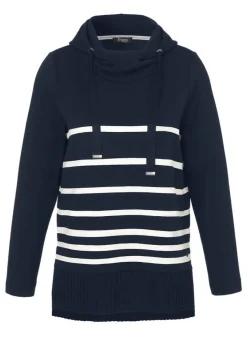 Gestreiftes Sweatshirt Hoodie