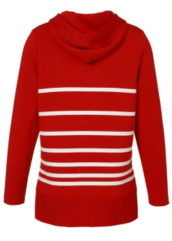 Gestreiftes Sweatshirt Hoodie
