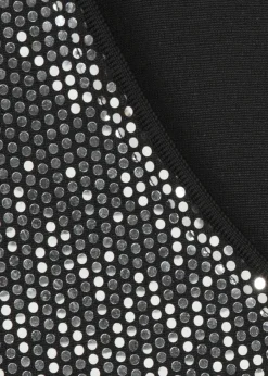 Glamouröses T-Shirt in gepunktetem Muster