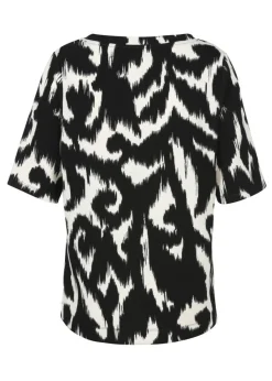 Halbarm-Sweatshirt mit Allover-Print